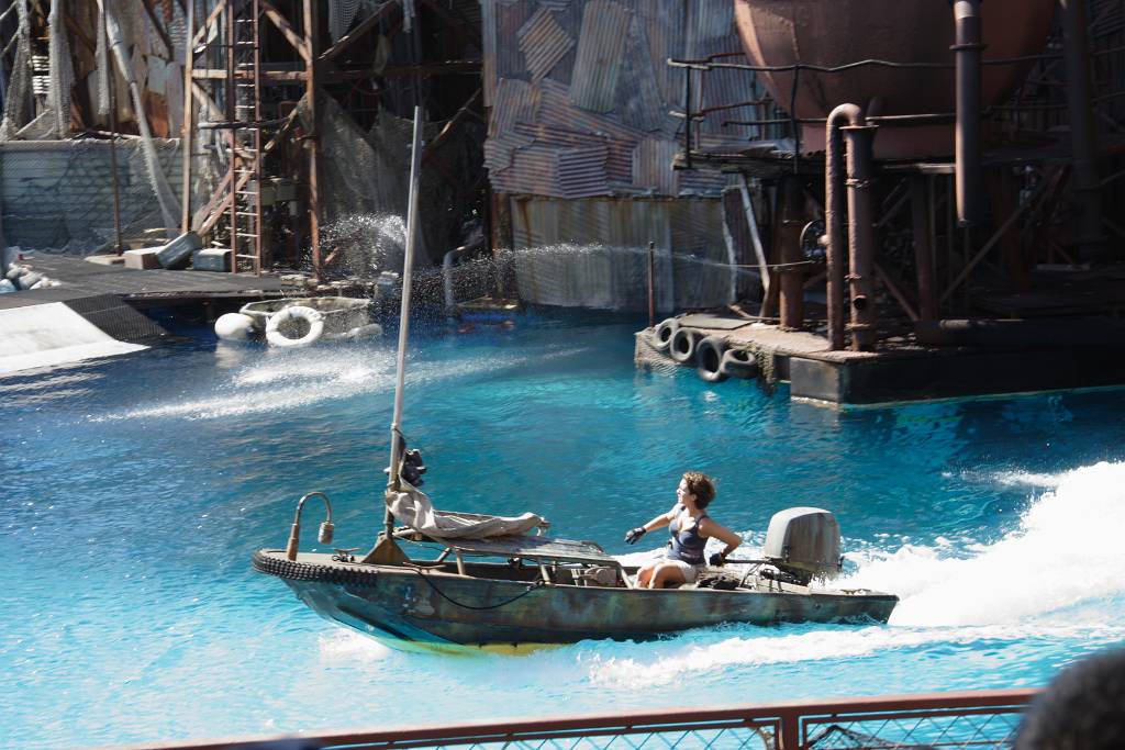 IMG_5688.JPG - Die Stunt Show zum Schluss des Abenteuers.