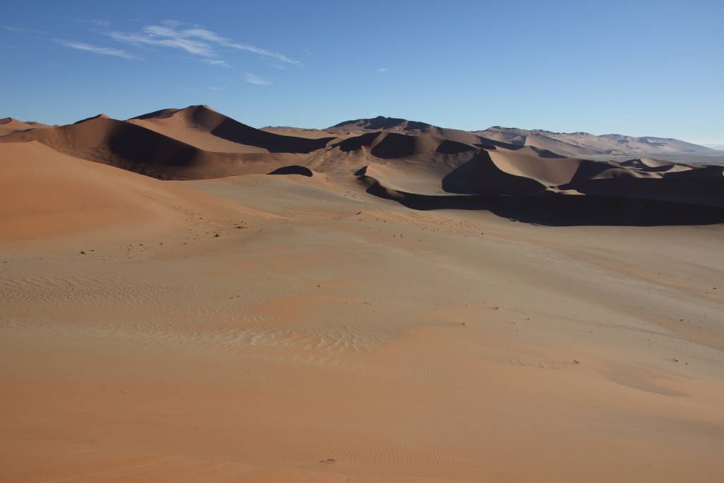 IMG_9834.JPG - Von hier können wir das beeindruckende Farbspiel von Sonne und Schatten auf den höchsten Sanddünen der Welt bewundern.