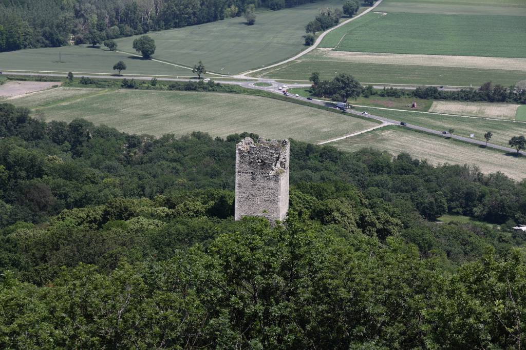 IMG_5764.JPG - Den Abstieg zur Ruine der Burg Pottenburg ersparen wir uns bei der heutigen Hitze.