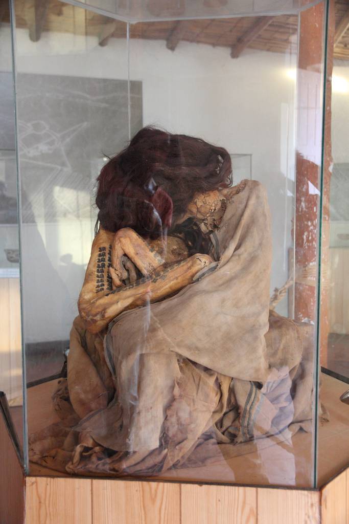 IMG_6641.JPG - Eine bei Ausgrabungen gefundene Mumie.